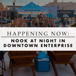 Nook at Night in Downtown Enterprise