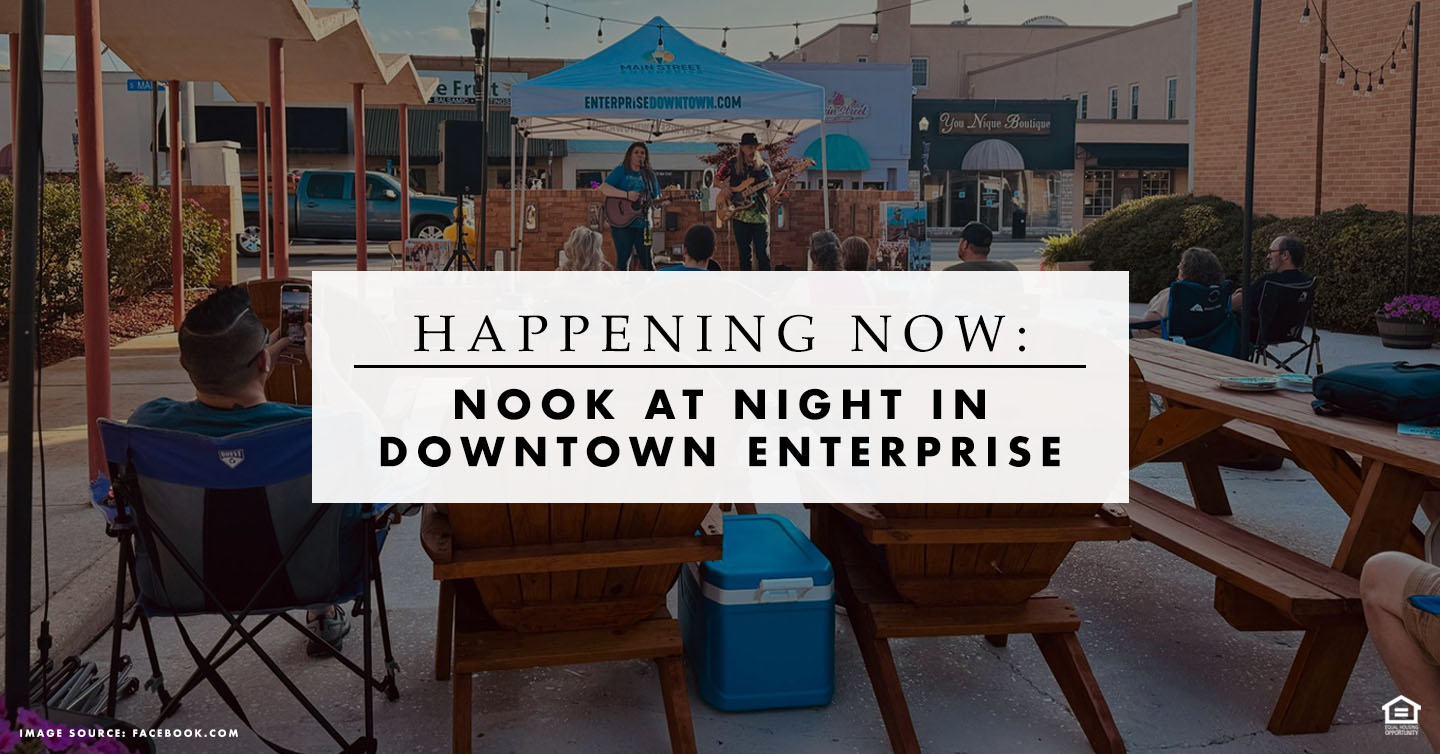 Happening Now: Nook at Night in Downtown Enterprise
